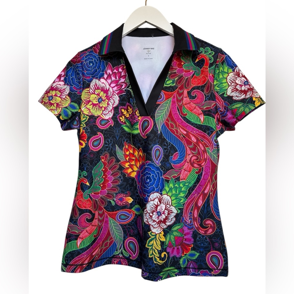 Johnny Was Bee Active Basic Polo Athletic T-Shirt - image 3